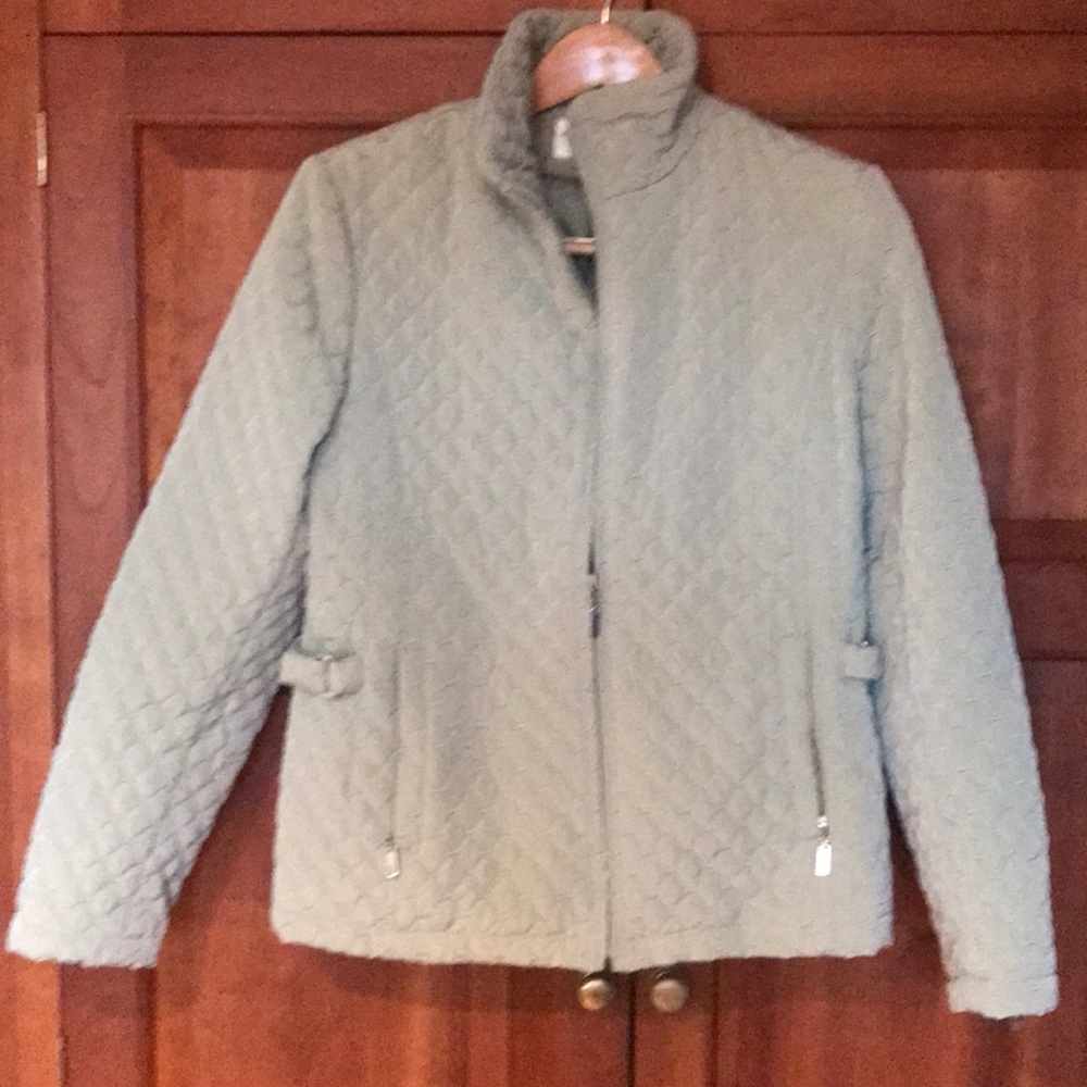 Gallery sage green quilted jacket - Picture 1 of 3